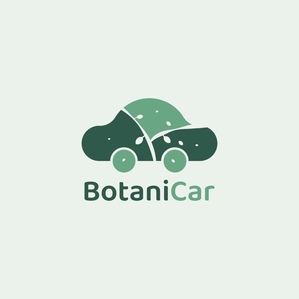 car, botanical, logo