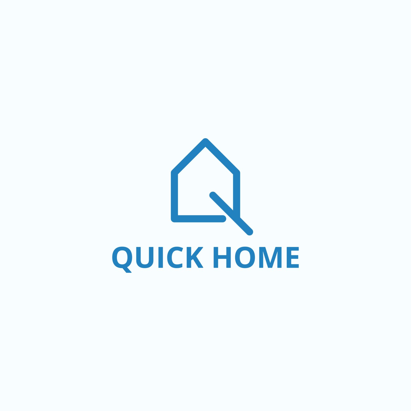 home, logo, quick